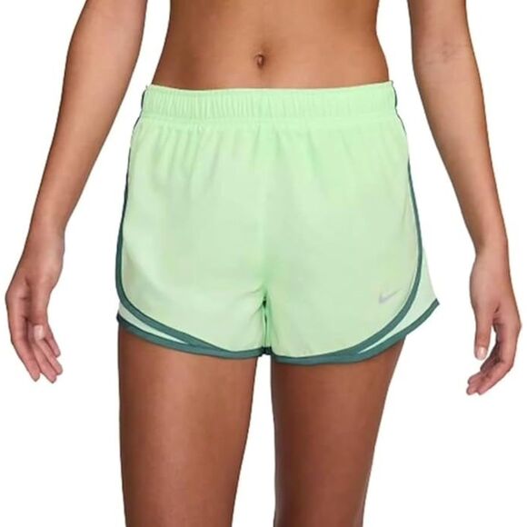 Nike Women's Dri-FIT Mid-Rise Brief-Lined Running Shorts Green‎ Size Small NWT - Picture 1 of 2
